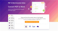 Desktop Screenshot of pdf-to-word-converter-online.com