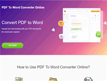 Tablet Screenshot of pdf-to-word-converter-online.com